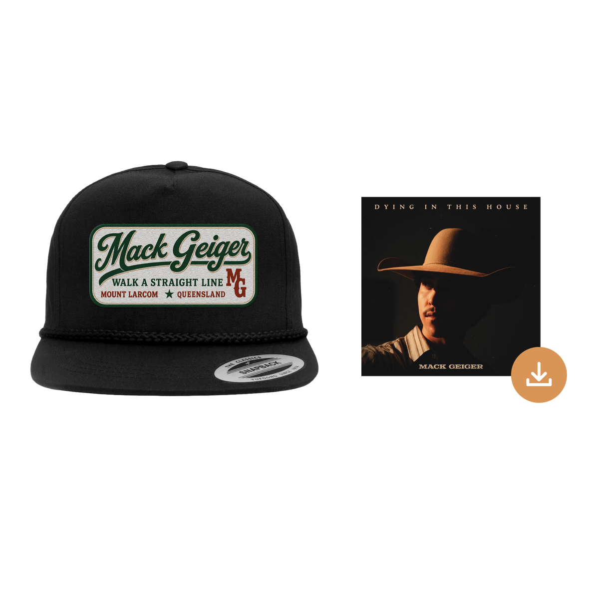 MG Patch Hat Black + Digital Download